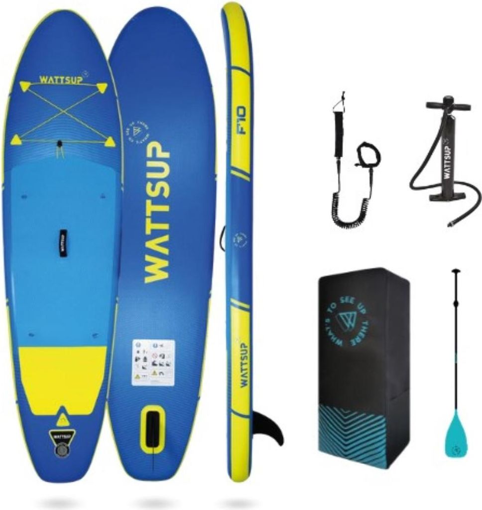 WattSUP F10 SUP Board Stand Up Paddle Surf-Board Paddel ISUP 305x81cm