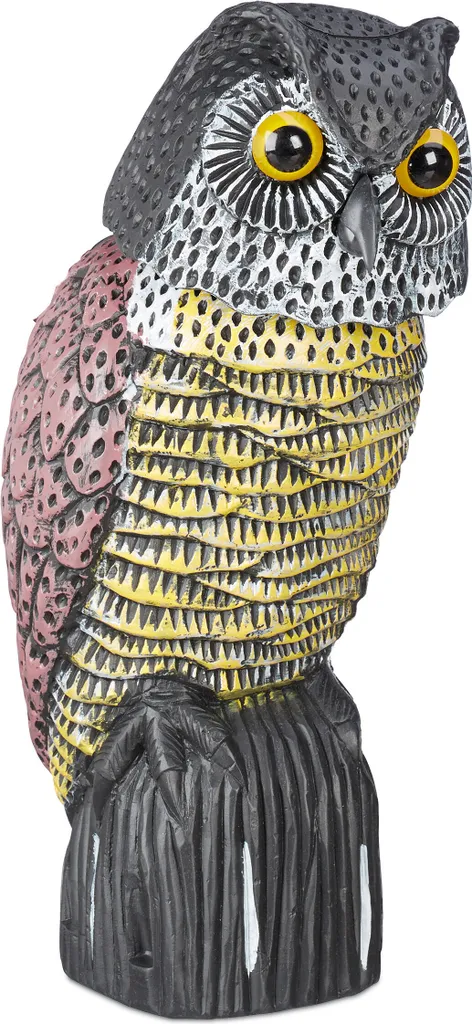 Protection potager chouette effaroucheur d'oiseaux Relaxdays x2