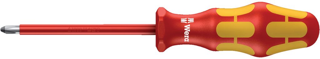 Wera 050-06166001 VDE Schraubendreher PZ 3 165I, rot/gelb