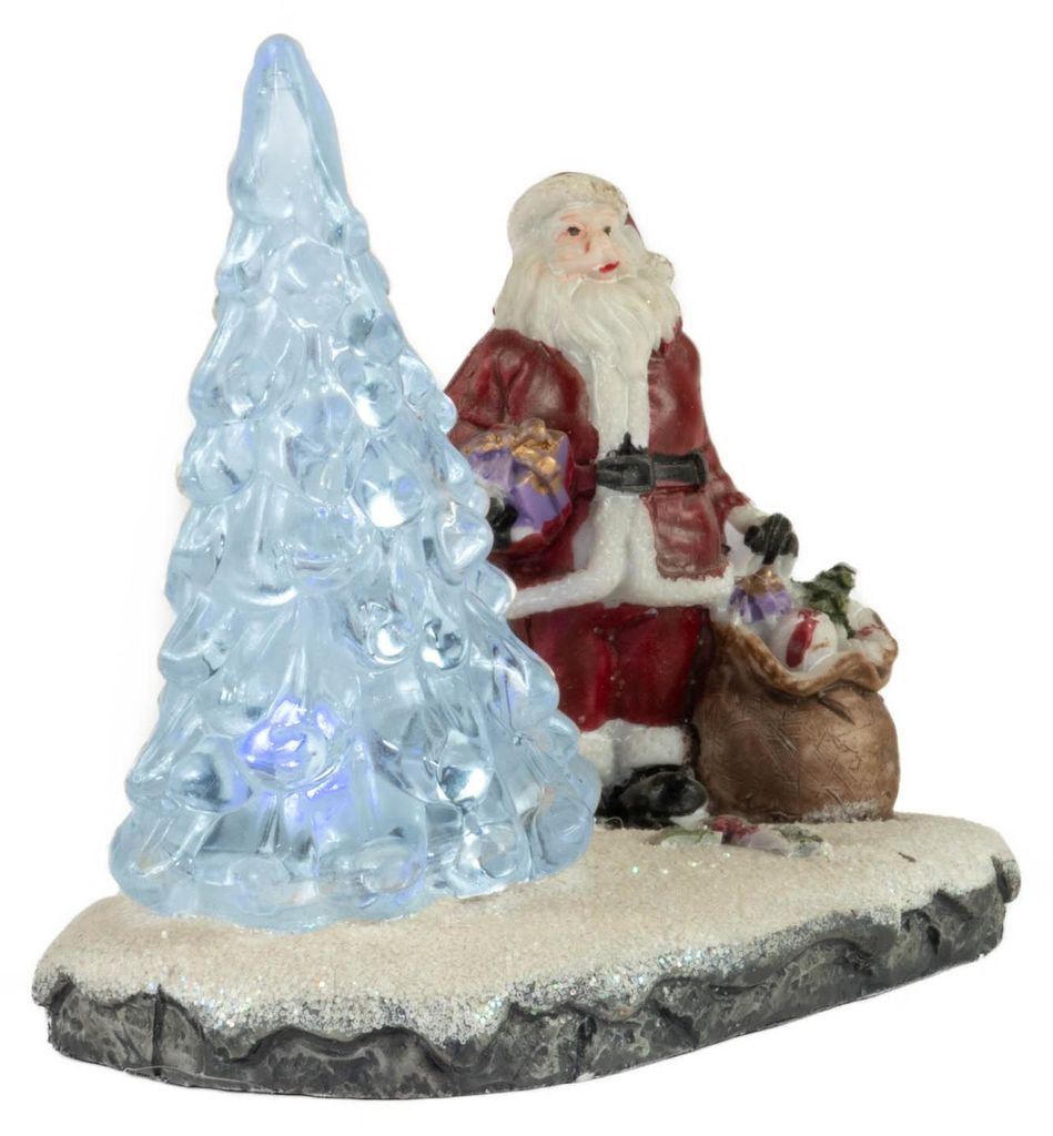 Décoration de Noël LED, Père Noël avec arbre de Noël Image du produit 