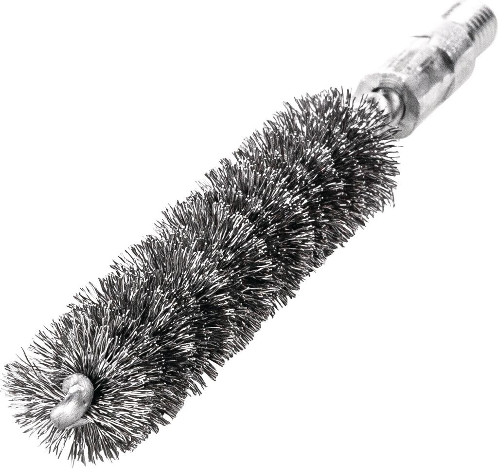 Brosse tubulaire L.115mm D.20mm fil d'acier ondulé Image du produit 