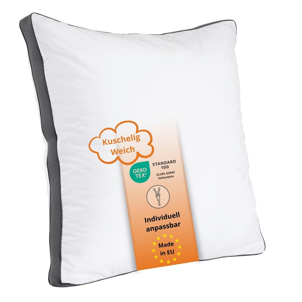 Lyocell Kopfkissen 80 x 80 cm, ultra weich & extra soft, Produktbild 