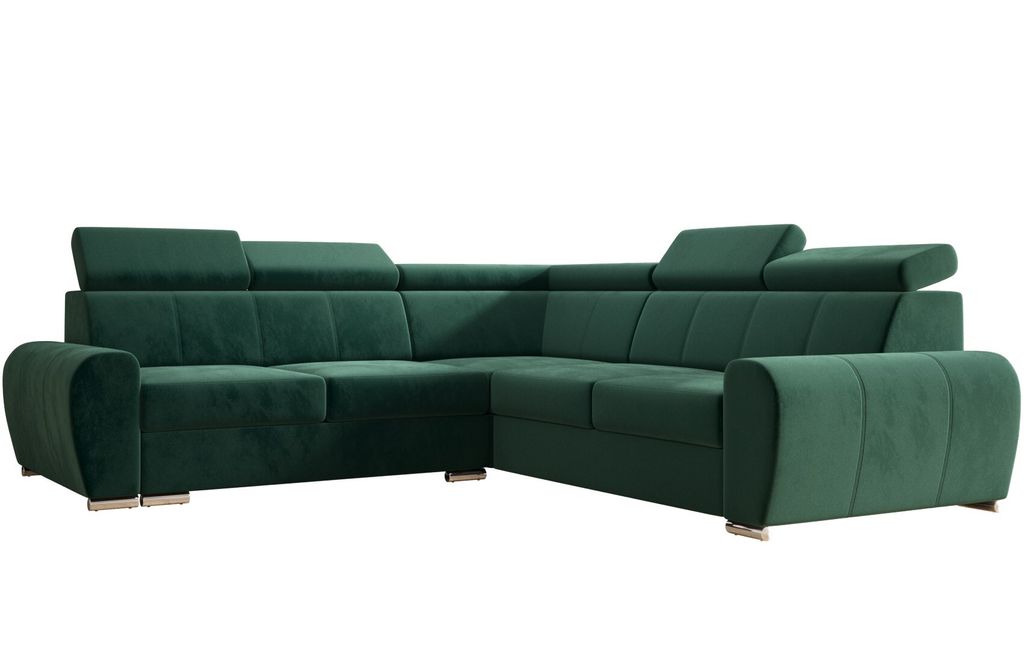 Ecksofa 255 cm Links Seite Grün Monolith 37 Apollo KN09