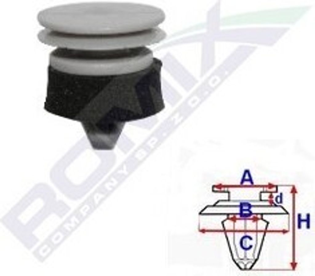 10x ROMIX C60455 Clip Zier- / Schutzleiste