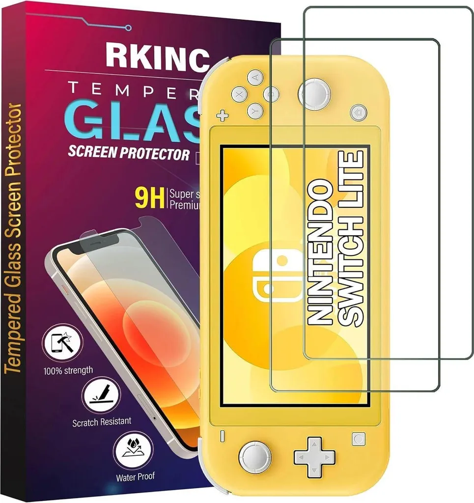Protezione Schermo Nintendo Switch Lite Vetro Blindato RKINC - 2 Pezzi