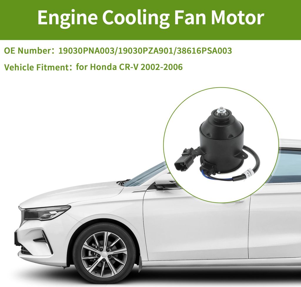 Lüftermotor Für für Honda CR-V 2002-2006 Leiser Motorkühlungs Lüftermotor Nr.19030PNA003 1 Stück