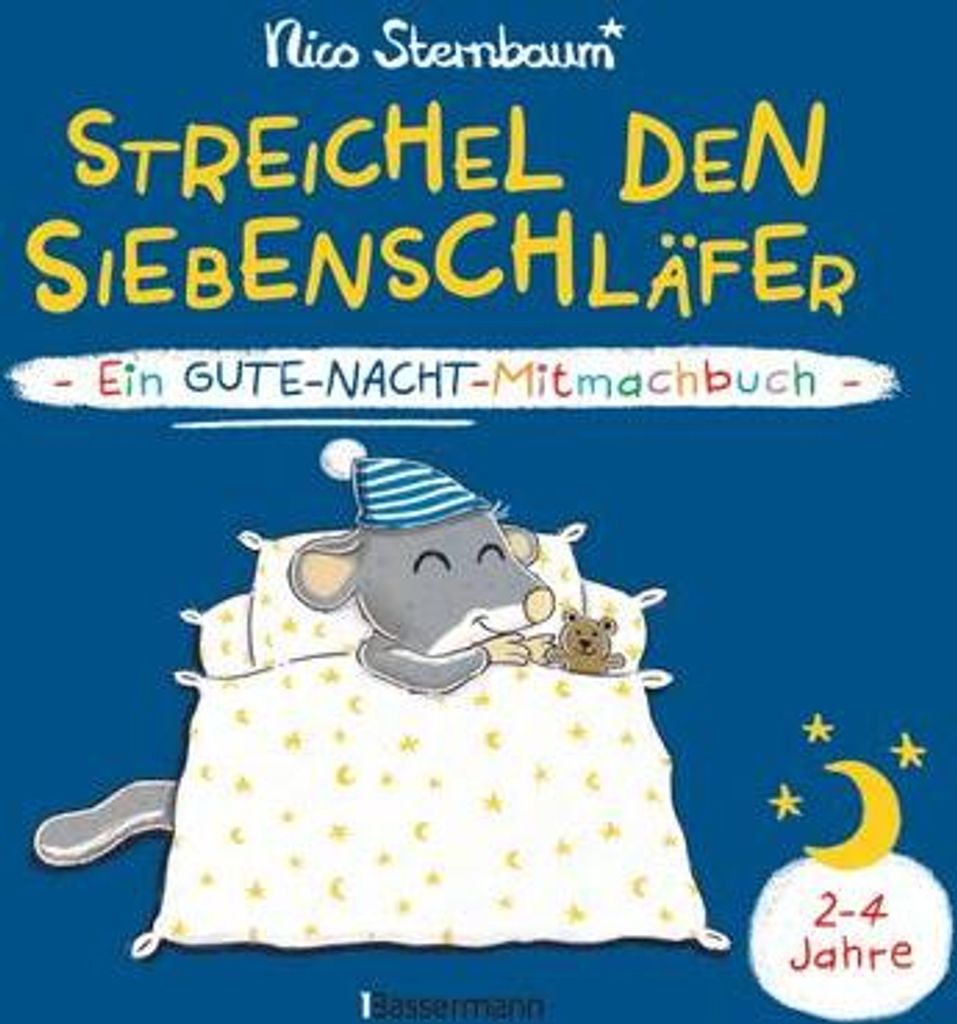 Streichel den Siebenschläfer - Ein Gute-Nacht-Mitmachbuch. Produktbild 