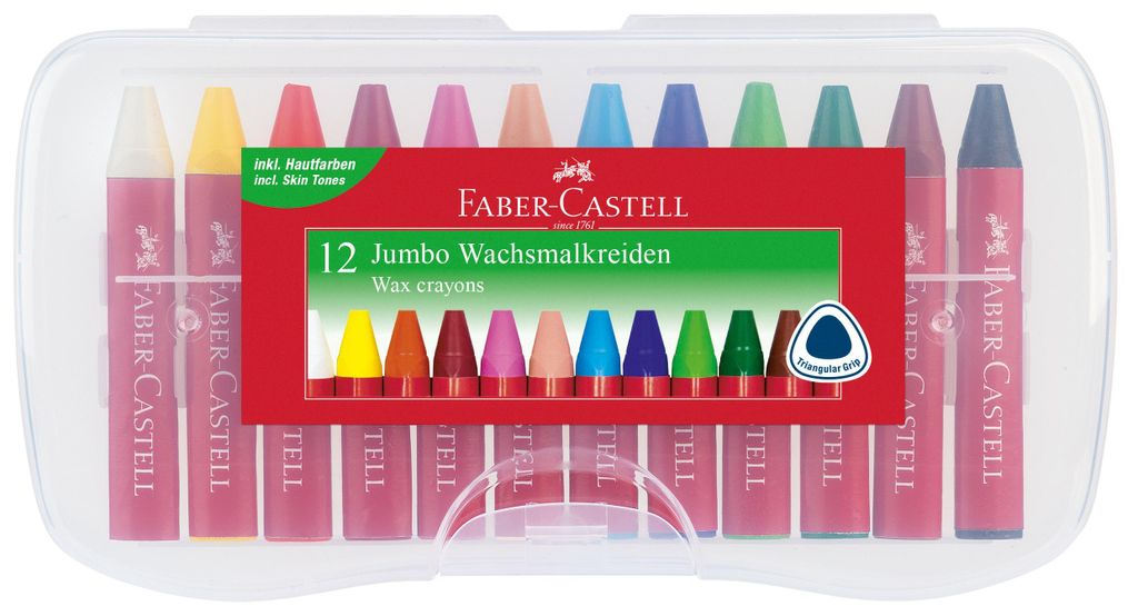 FABER-CASTELL Jumbo - Farbstift - Wachs (Packung mit 12) Produktbild 