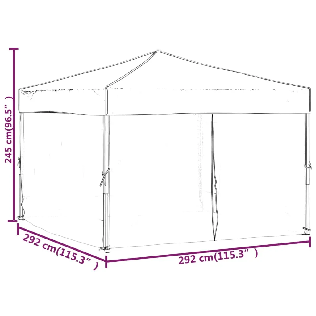 Tonnelle pliante 3x3 m avec côtés : la solution pour vos fêtes abritées - 10