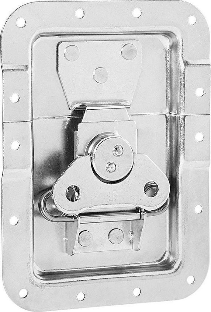 Adam Hall Hardware 17251 S - Butterfly Verschluss groß gefedert gekröpft 14 mm tief