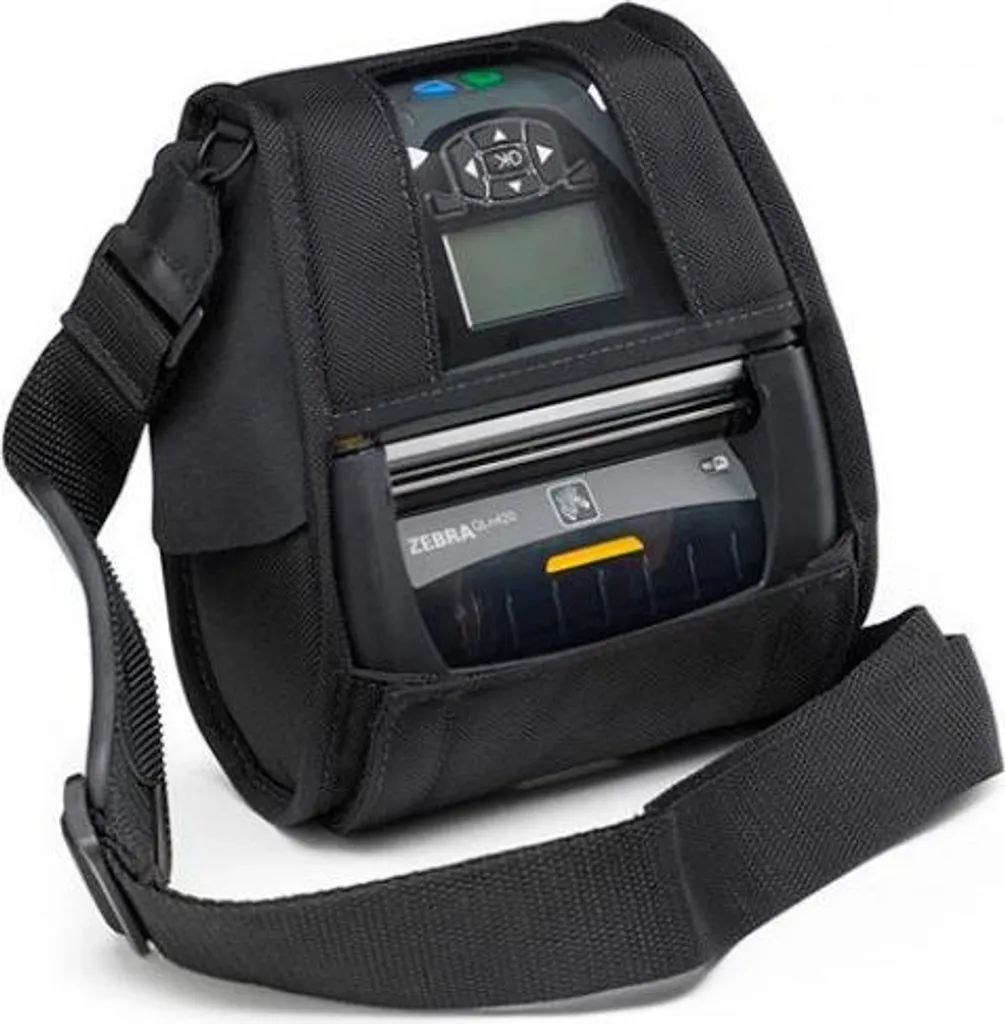 Étui de transport pour Zebra QLn420 en nylon noir robuste avec sangle