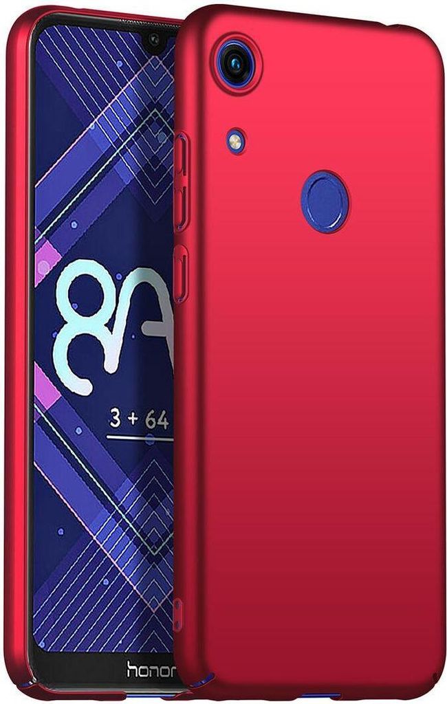 Huawei Y6 2019 Hülle, LaimTop Ultra Dünn Hart PC Matt Handyhülle Anti-Slip Anti-Fingerabdruck Schutzhülle für Huawei Y6 2019 Rot