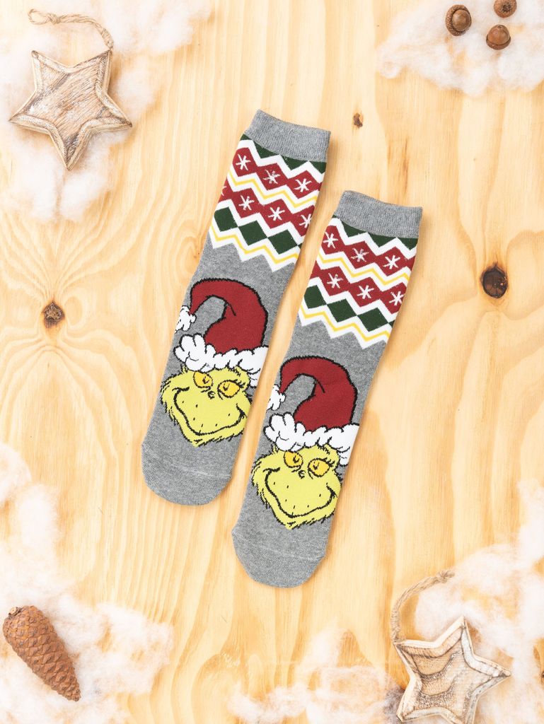 The Grinch Socken für Damen - XMAS Frauen Sneaker Strümpfe Produktbild 2