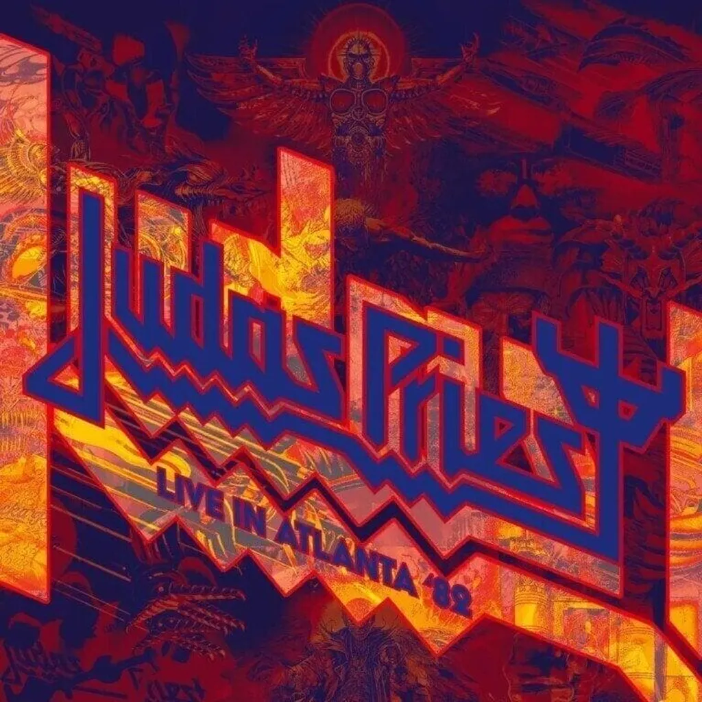 Double Vinyle Album Judas Priest Live In Atlanta 82 Réédition Couleur