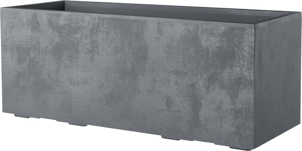 Deroma Pflanzkasten Millennium Kunststoff 99 cm aschgrau Produktbild 