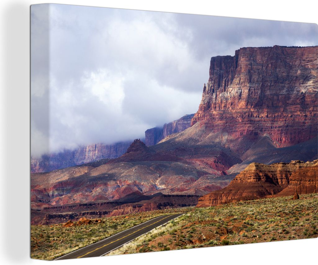 OneMillionCanvasses - Leinwandbilder - 150x100 cm, Wüstenlandschaft Amerika, Wandbilder Kunstdruck Wanddekoration