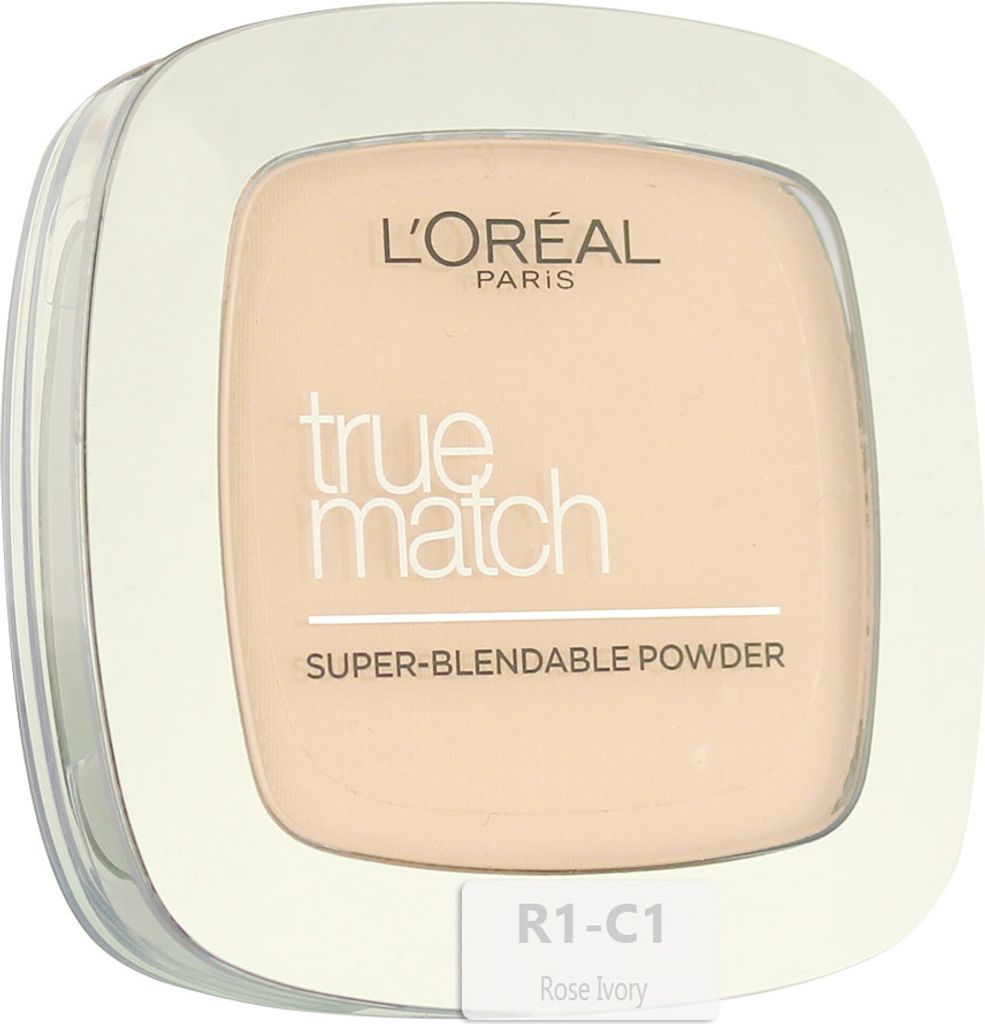 L’Oréal Paris Make-Up Designer True Match Powder - C1 Ivory Rose, C1, Rose Ivory, Natürlich, Italien, 67 mm, 67 mm