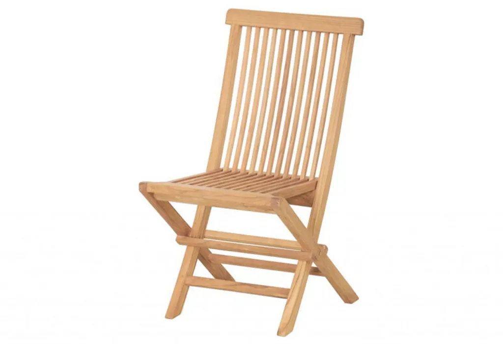 Salon de balcon en teck table et 2 chaises pour petit espace extérieur - 3