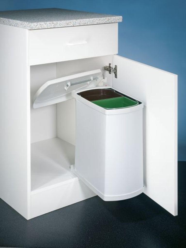 Hailo 3416001 - AS Duo - 8L/8L - Bianco Cestino per rifiuti Immagine del prodotto 