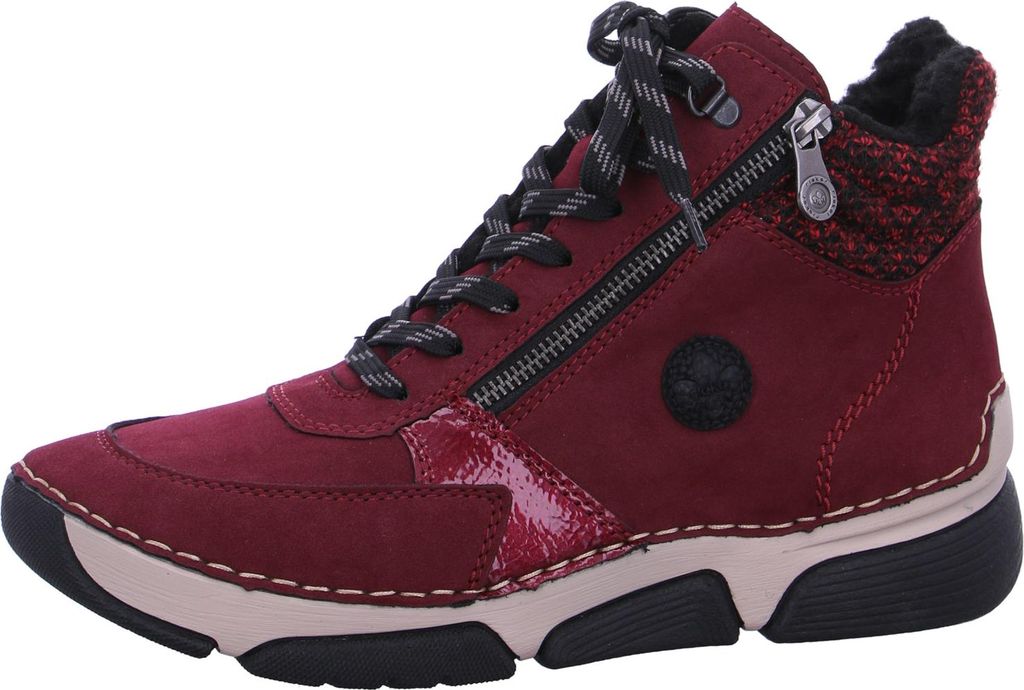 Rieker Damen Stiefelette sportlich mit Reißverschluss und Produktbild 