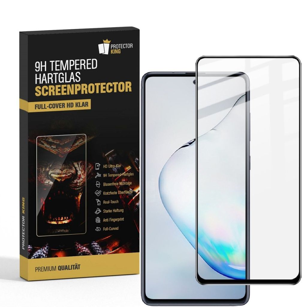 Fingerabdrucksensor Kompatible 3D Vollständige Abdeckung Kamera Schutzfolie Displayschutzfolie für Galaxy Note 10Plus Panzerglas Schutzfolie für Galaxy Note 10+/Plus 2+2 Stück 