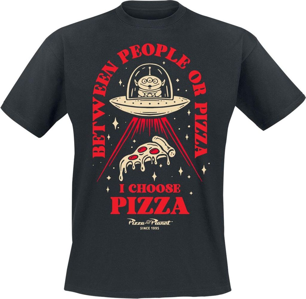 Toy Story T-Shirt Herren Pizza Or People schwarz L