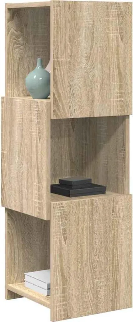 Mobiletto Angolare Rovere Sonoma 95 cm - Ideale per Camera e Bagno