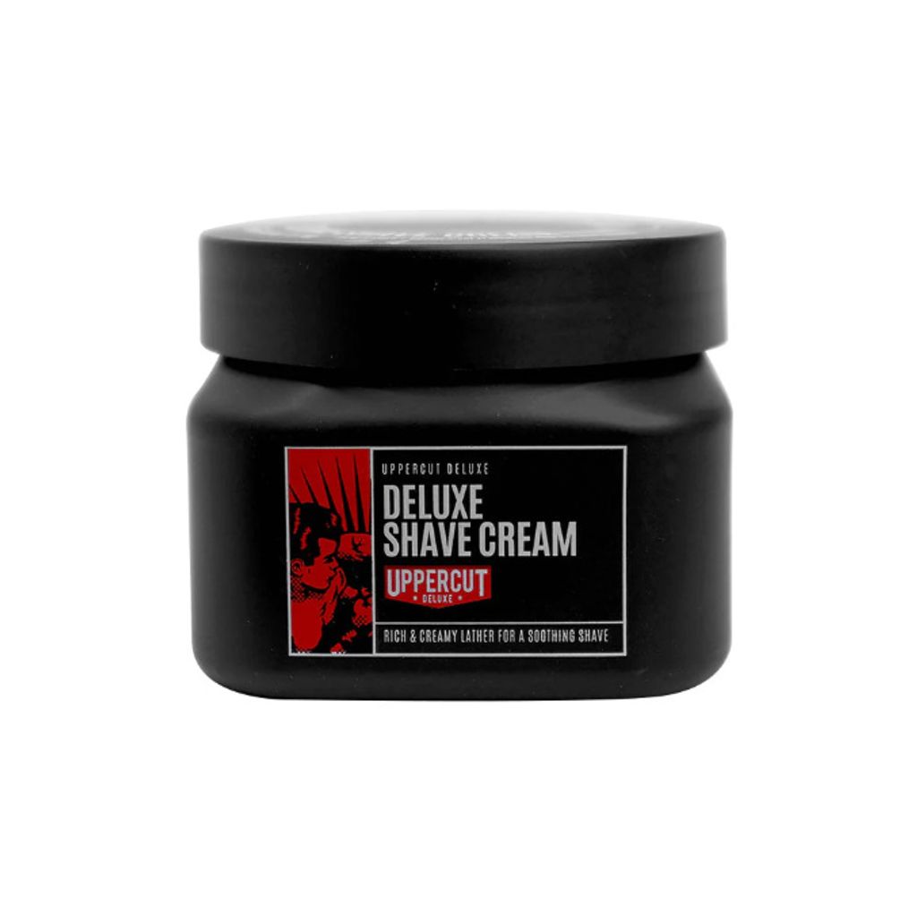 Uppercut Deluxe Shave Cream | Rasiercreme | Shaving Cream | Reichhaltiger Schaum | Sanfte Rasur | Schützt & Pflegt | Zypresse & Zedernholz Duft | ...