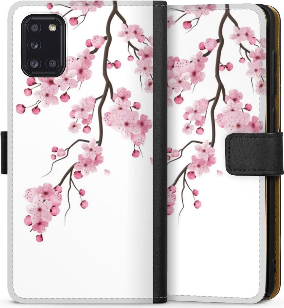 DeinDesign Klapphülle für Samsung Galaxy A31 Handytasche Lederhülle Tasche Asien Japan Kirschblüten