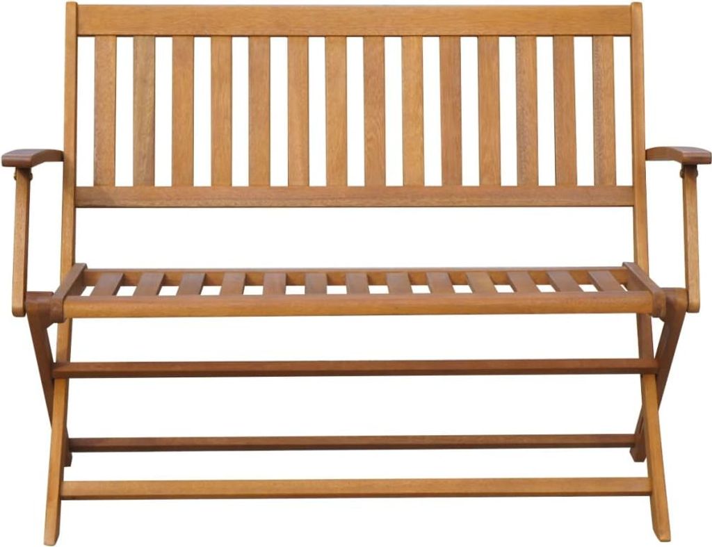 vidaXL Gartenbank 120 cm Massivholz Akazie