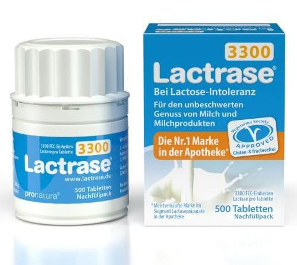 Lactrase 3.300 Fcc Tabletten i.Klicksp.Nachfüllp. 500 St