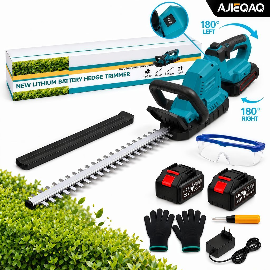 AJIEQAQ Accu-heggenschaar 21V met Brushless Motor, 1500W, Productafbeelding 
