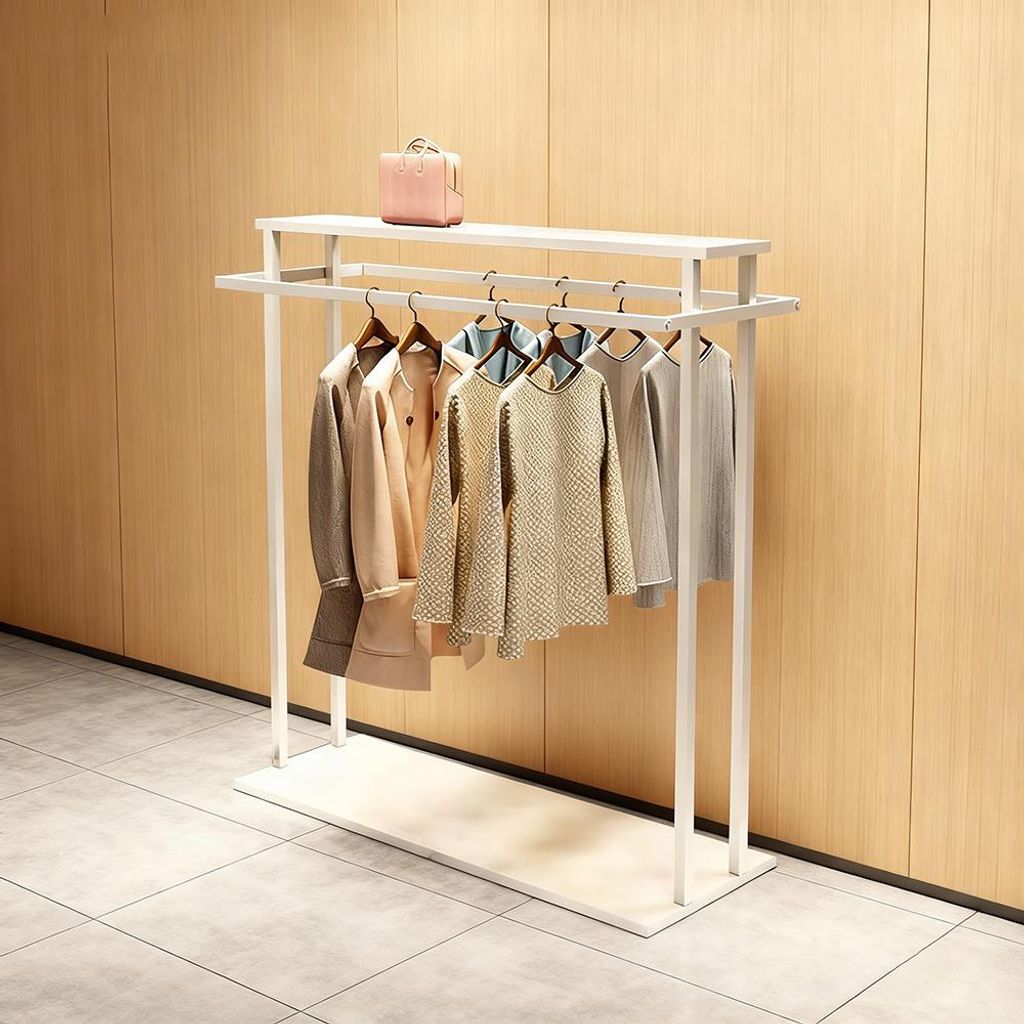 Kleiderständer, gewerblicher Kleiderständer, Doppelreihiger Produktbild 
