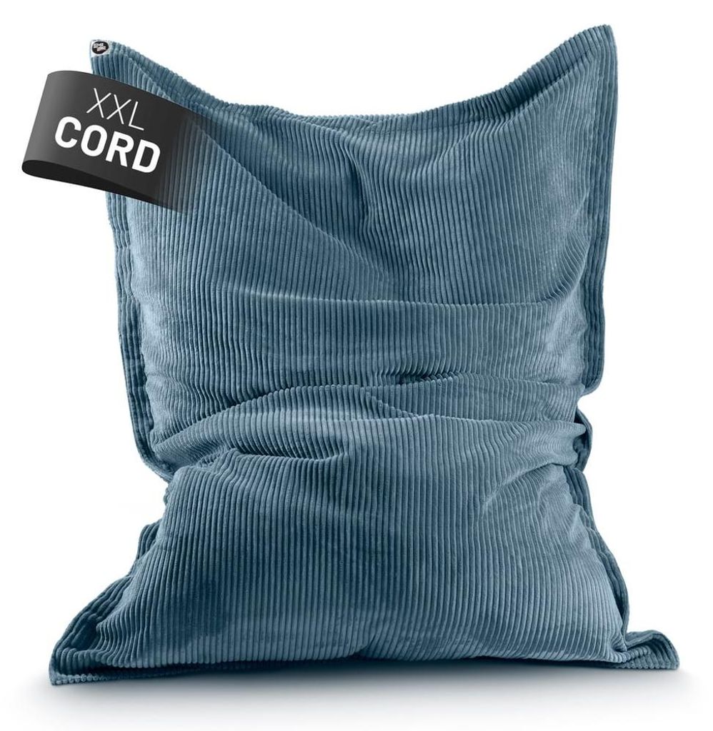 LUMALAND Sitzsack Classic XXL Cord 380 L - 140 x 180 cm - mit waschbarem Bezug