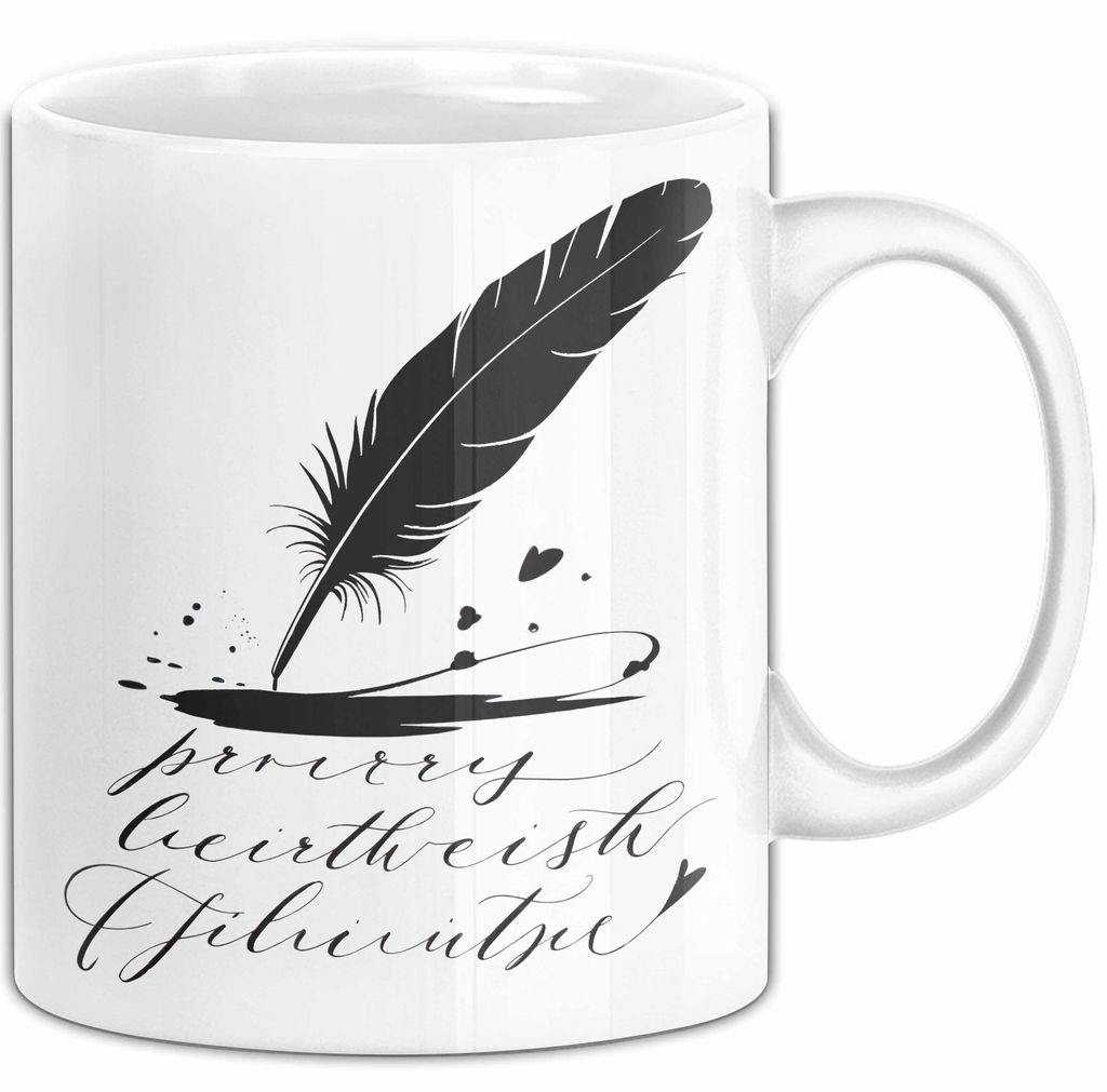 Dichter Tasse Geschenkidee für Reim und Versliebhaber (Weiß)