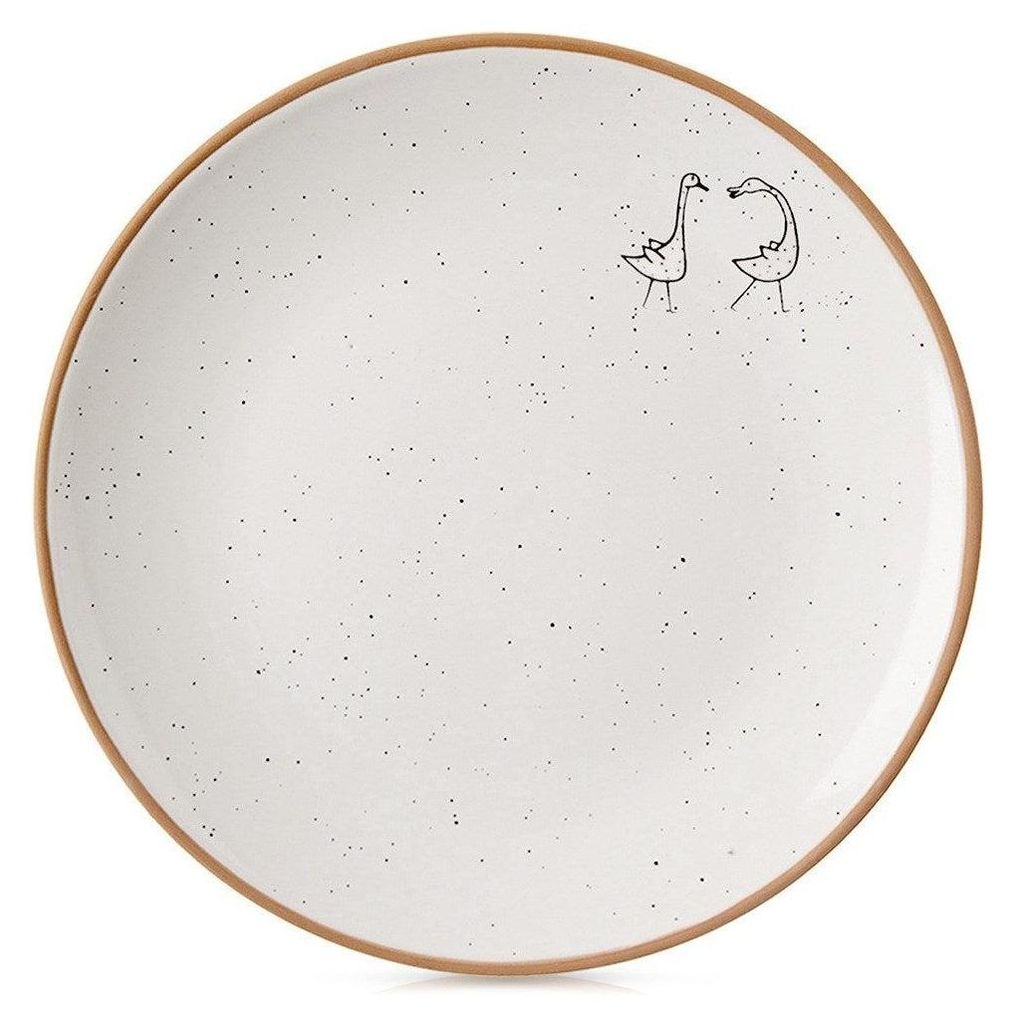 Beiger Dessertteller aus Keramik 20 cm Produktbild 