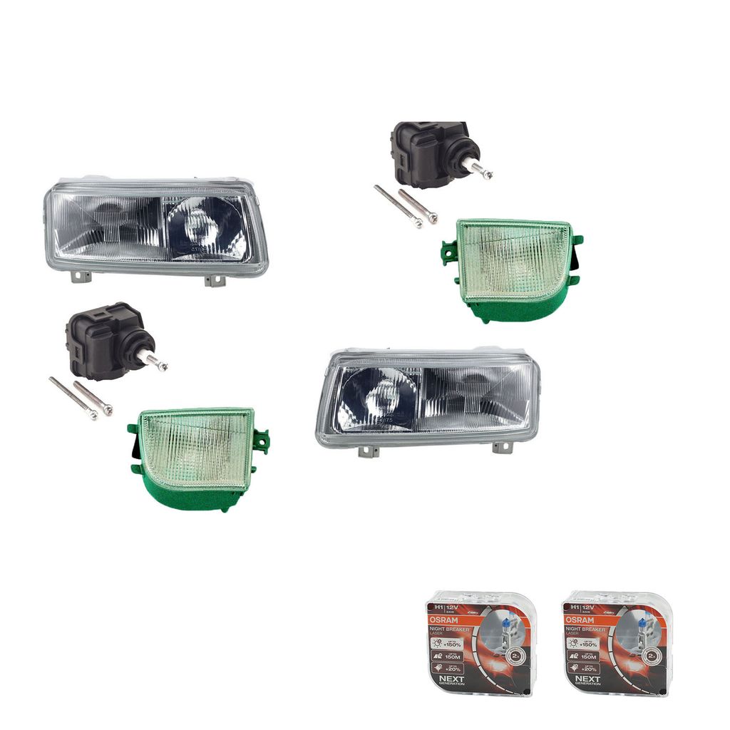 Johns, Scheinwerfer + Osram Night Breaker Laser passend für VW Passat 94 35I 93-96 L R + 1H0941295E 1H0941295C 4A0941295 3A0941017 3A0941018 3A095...