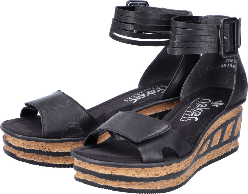 Rieker Damen Keilsandalette schwarz Produktbild 34