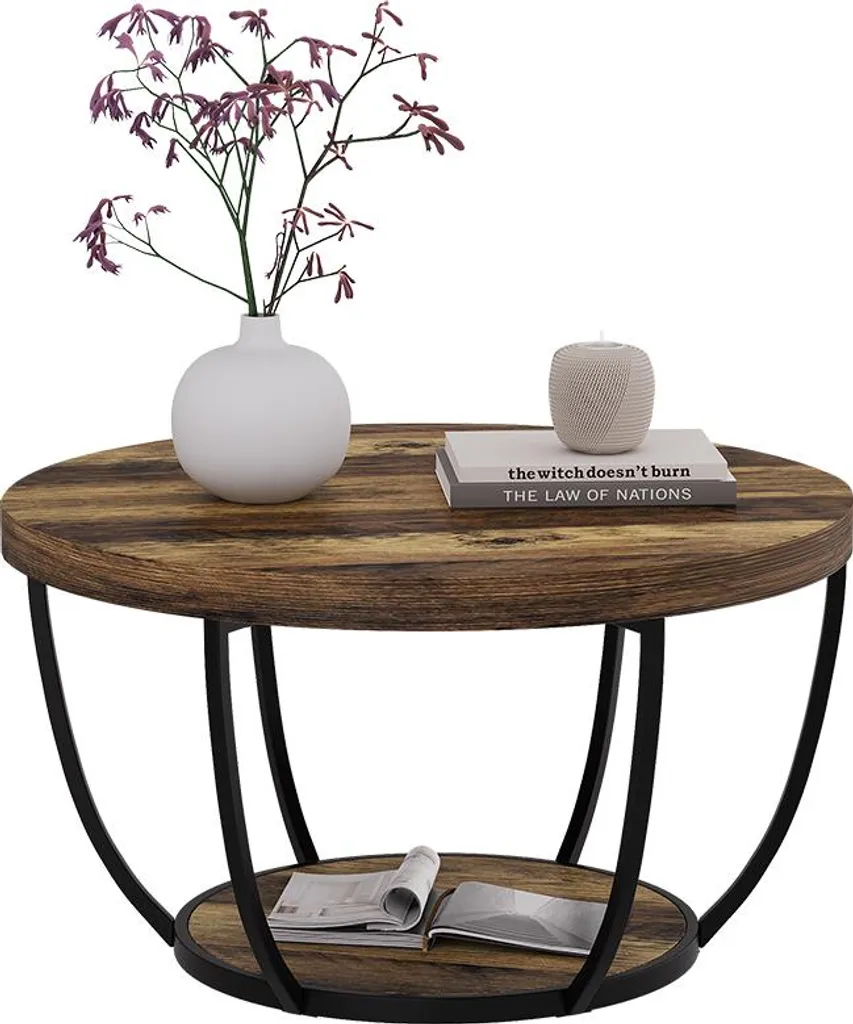 Table basse robuste Vicco Arvina décor Chêne rustique 80 cm Durable