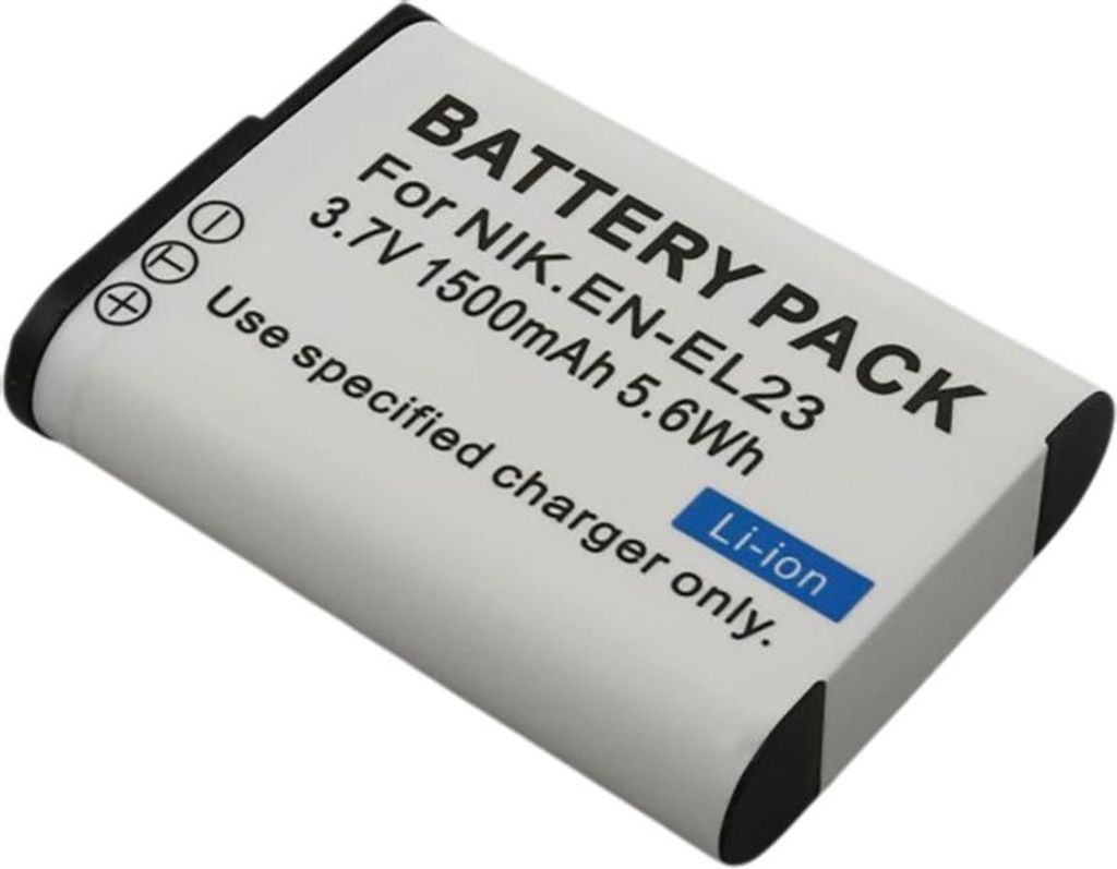 Avizar, Akku Nikon CoolPix B700 1500 mAh 3,7 V Li-Ion, Weiß