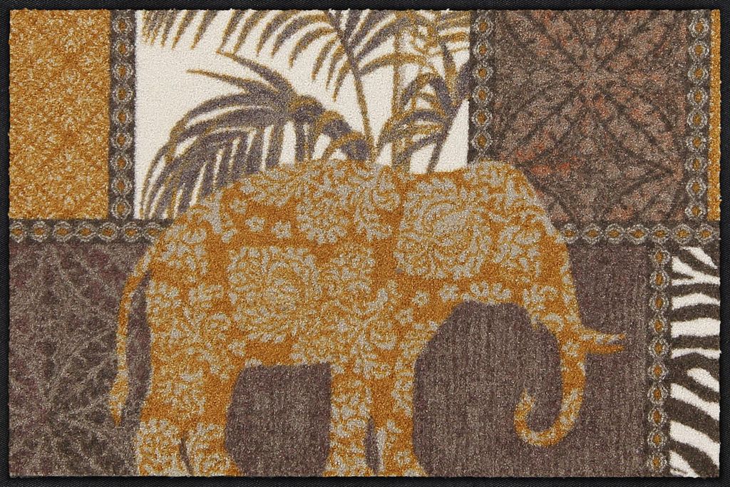 Salonloewe MARULA BROWN Fußmatte Wohnmatte 50 x 75 cm