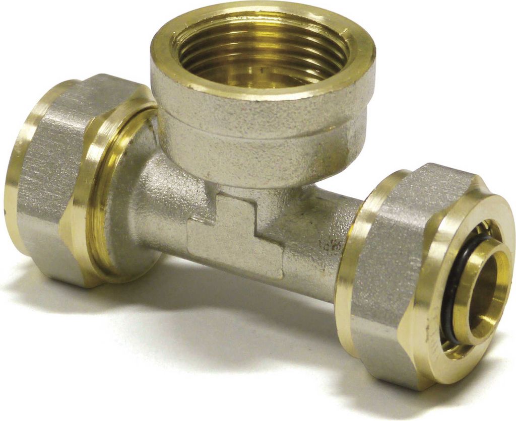 Pipetec Schraubfitting-T-Stück mit Mittelabgang Innengewinde 26 x 3 mm - 1" IG - 26 x 3 mm : 26 x 3 - 1 Zoll - 26 x 3 mm Größe: 26 x 3 - 1 Zoll ...