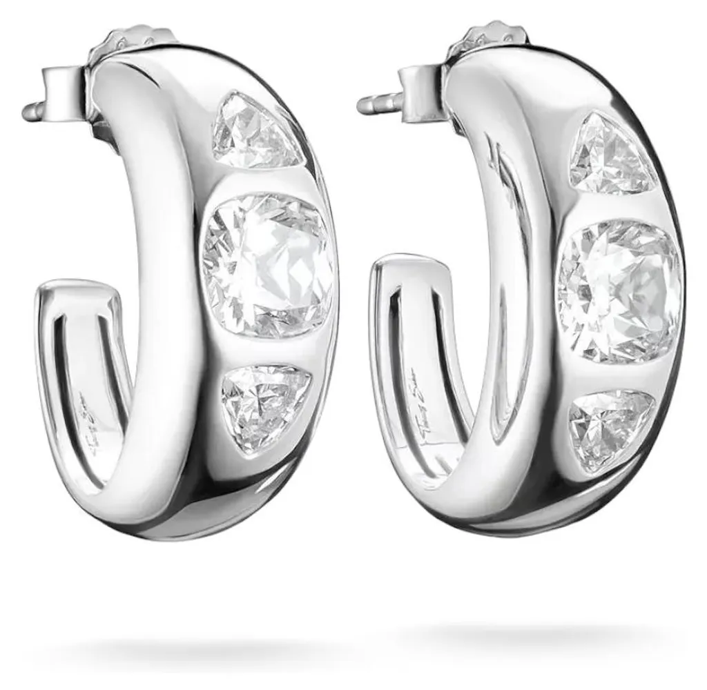 Créoles en Argent Thomas Sabo Bijou Idéal pour Tenue de Soirée et Bureau