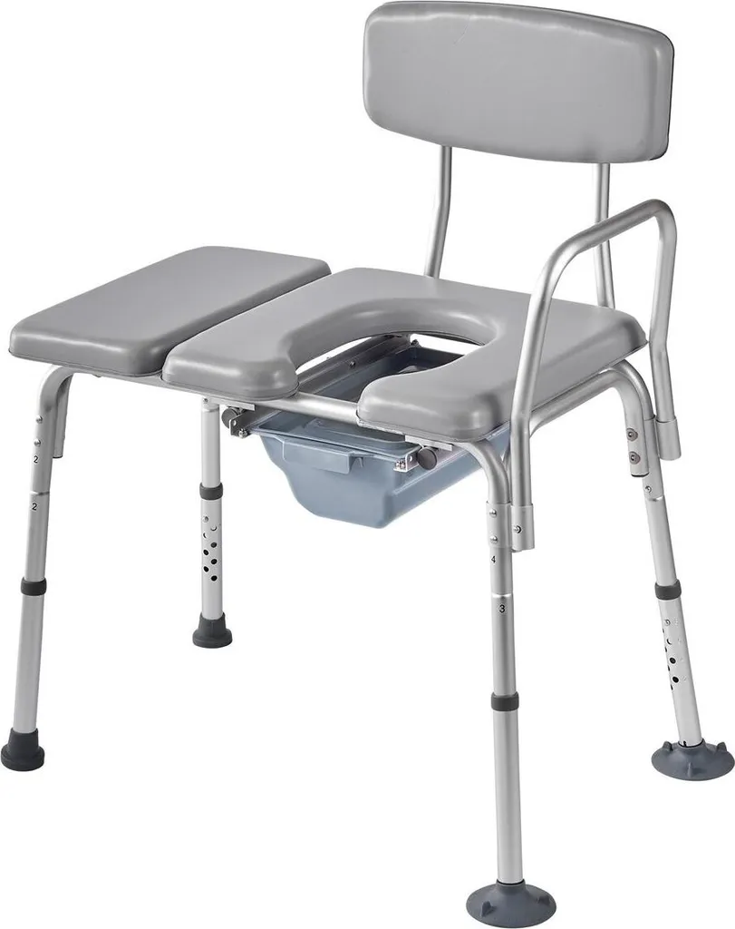 Chaise percée bariatrique pour éviter les chutes, hauteur modulable