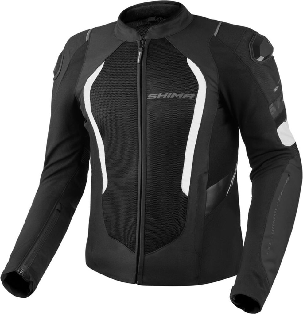 SHIMA Mesh Pro 2.0 Motorrad Textiljacke, schwarz/weiß, M