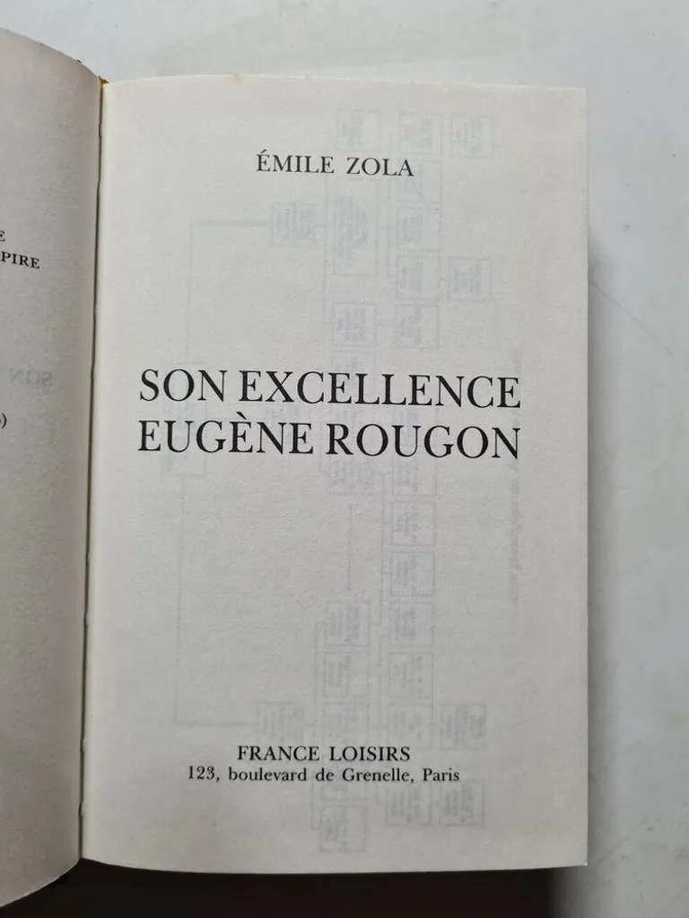Son Excellence Eugène Rougon - Roman Classique de l'Histoire d'Émile Zola