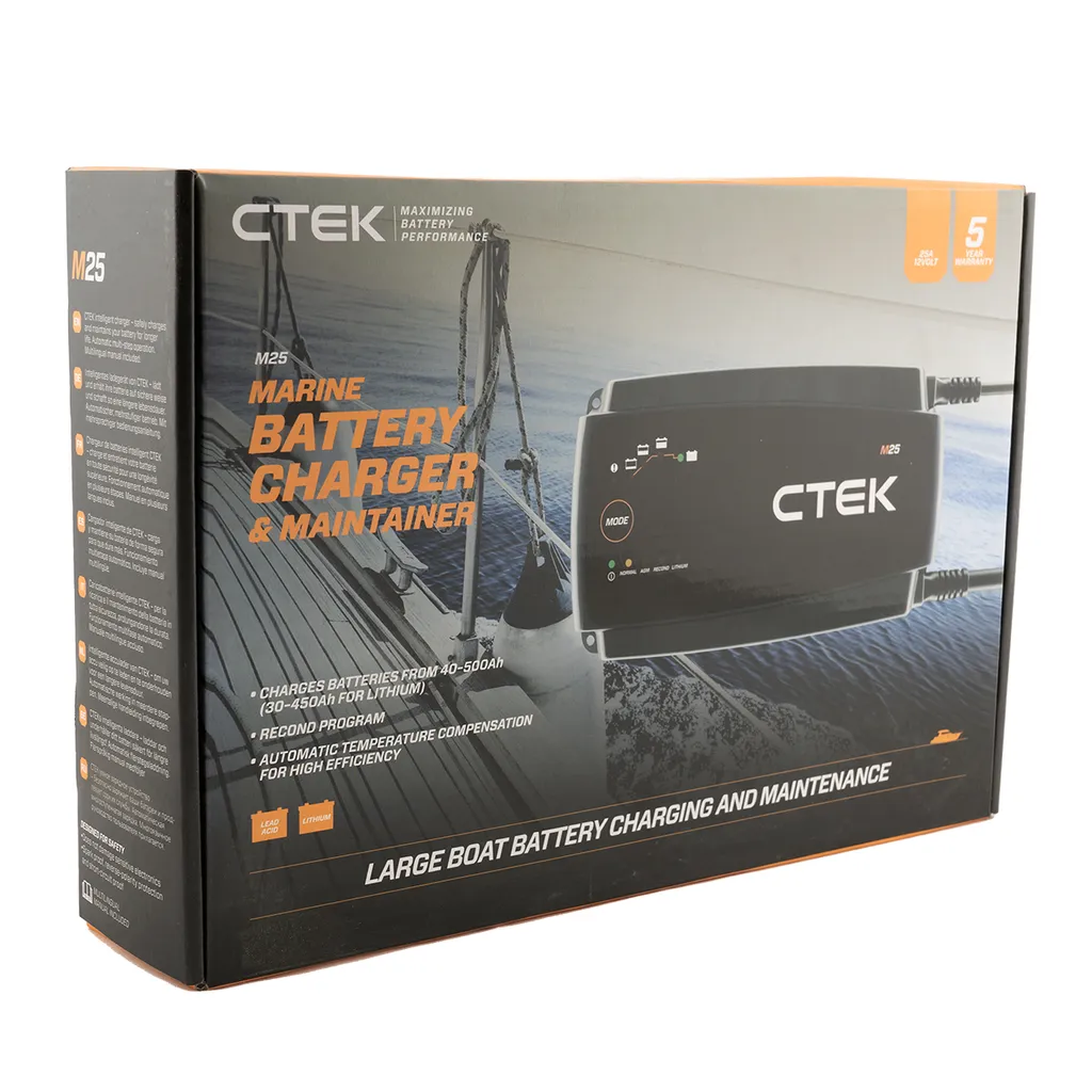 Récupérez vos Batteries Déchargées avec le Chargeur Marine CTEK M25 12V