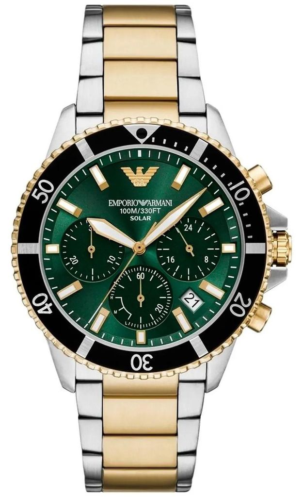 Zegarek męski EMPORIO ARMANI AR11695 zielony sportowy Produktbild 