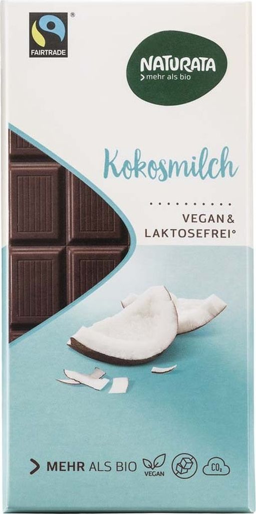 Schokoladenkuvertüre - Kokosmilch vegan & laktosefrei 100g
