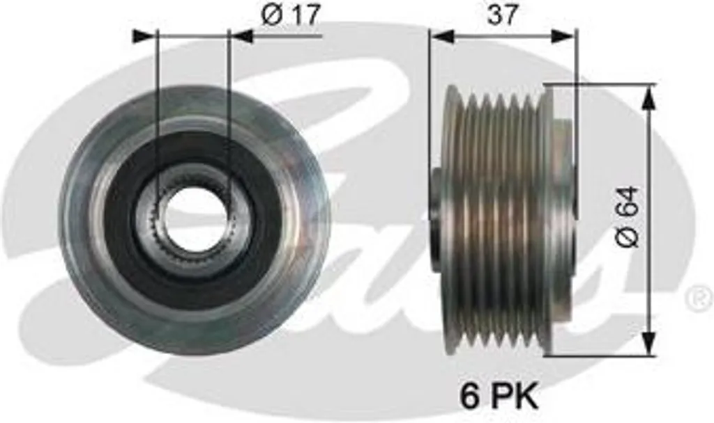 Réparer alternateur Mazda 3 et CX-7 avec poulie Gates OAP7160 OE